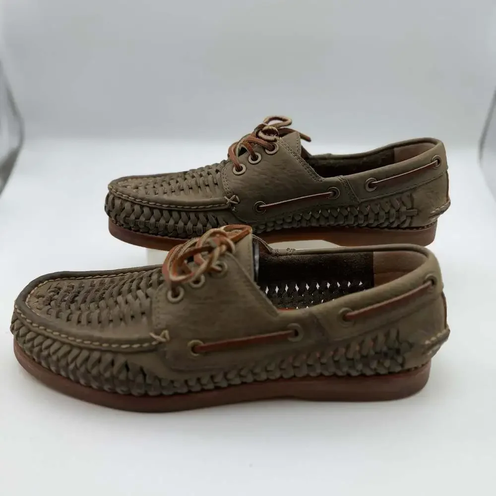 Frye Woven Suede Boat Shoes